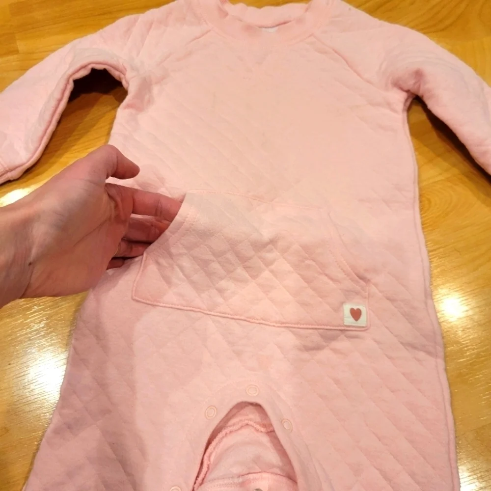 Carter's quilted jumpsuit pink size 18 months